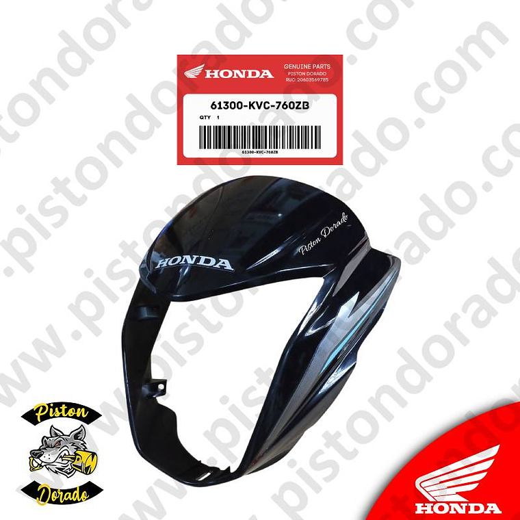 Mascara de faro delantero negro NEW STORM 125 Honda Original 3