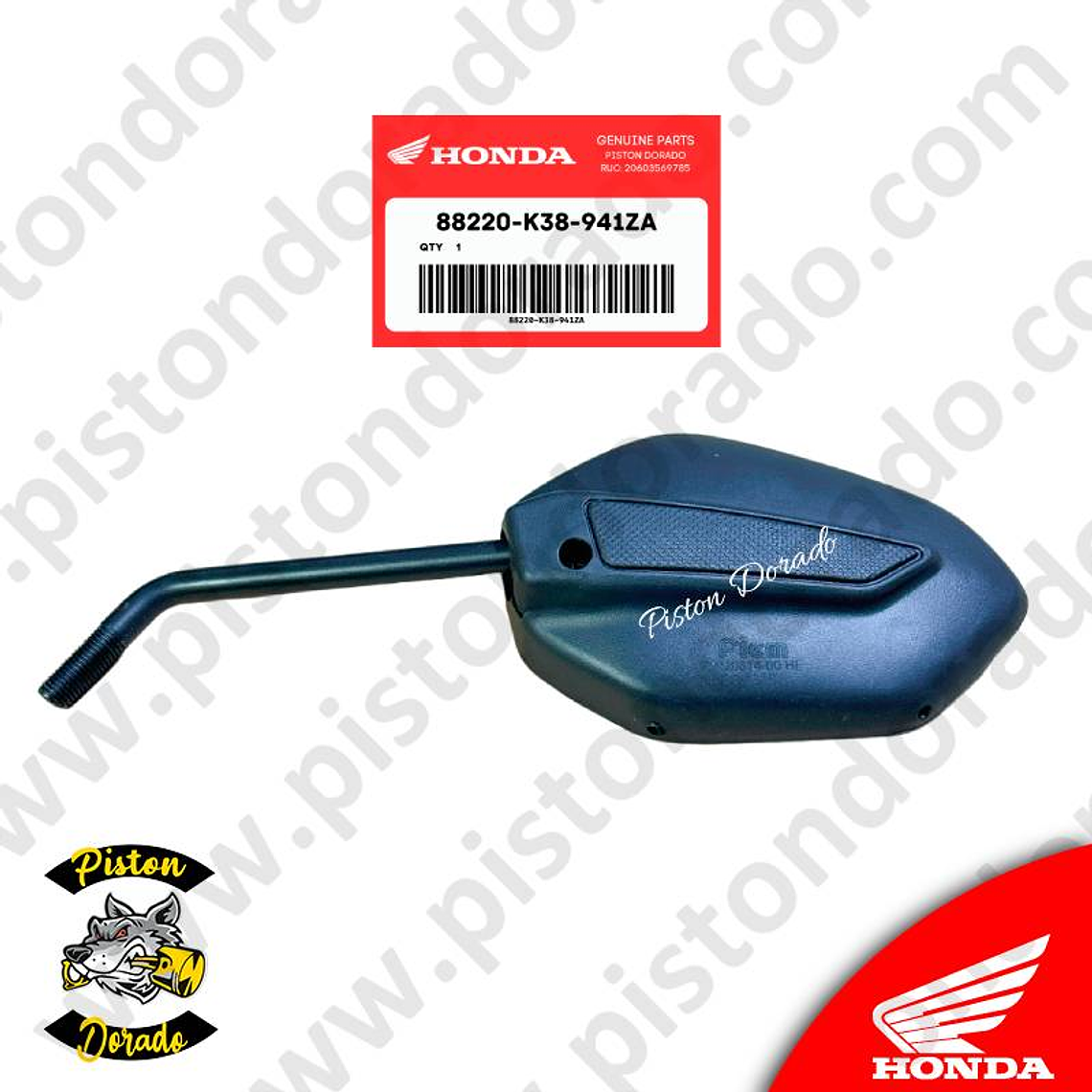 Espejo izquierdo negro NAVI y XBLADE Honda Original 2