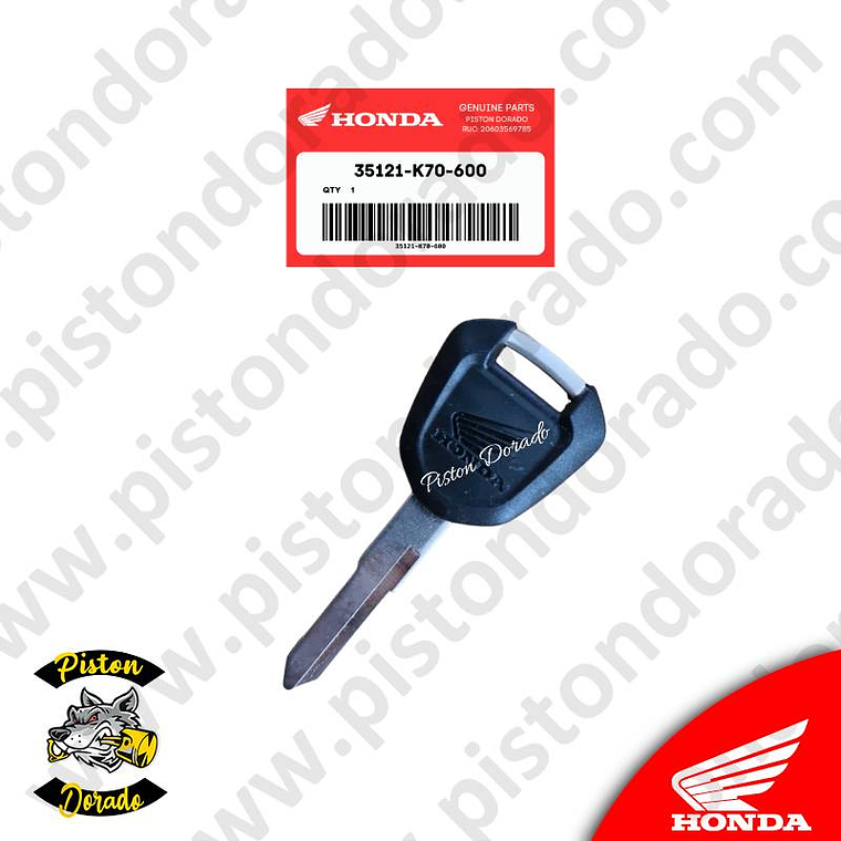 Llave ciega CB190R Honda Original 2