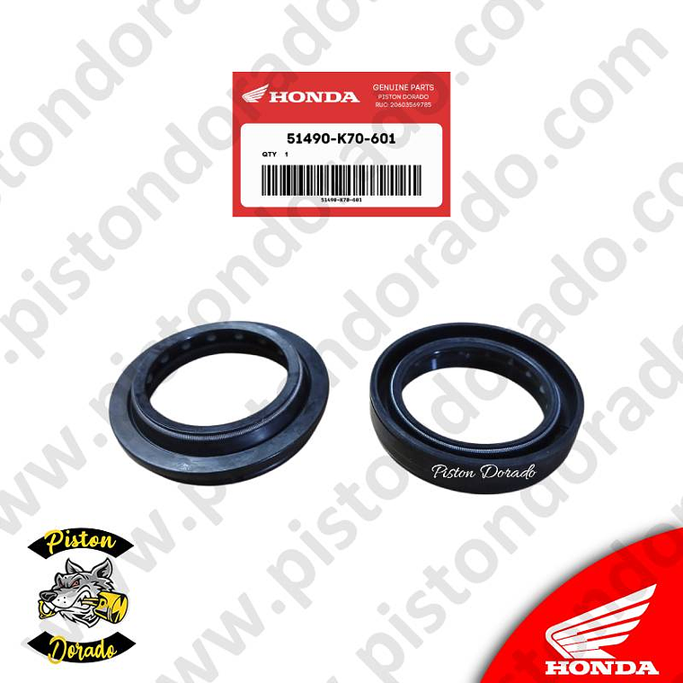 Juego de reten y guardapolvo de barra delantera CB190R Honda Original 2