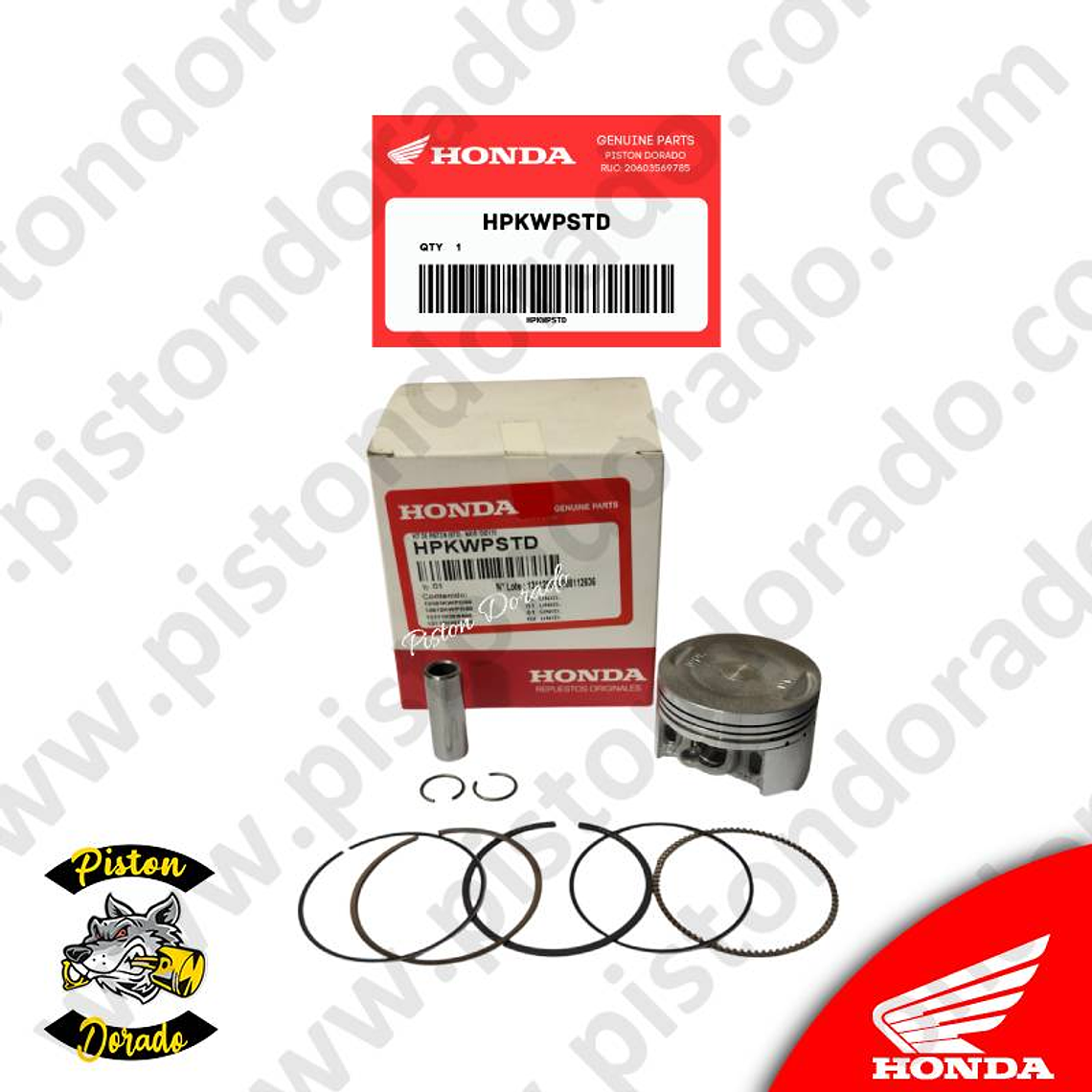 Kit de piston estandar NAVI 110 y DIO 110 Honda Original 1