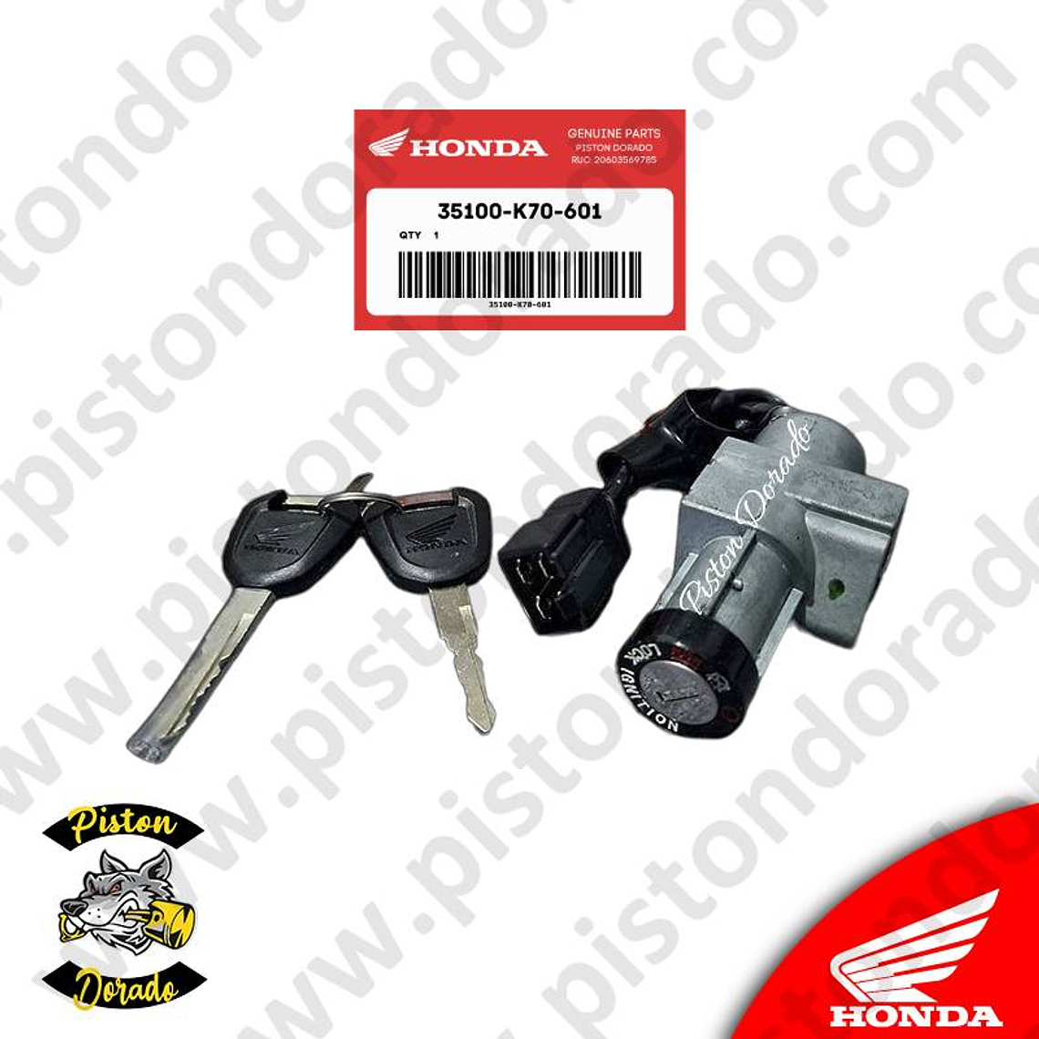 Chapa de encendido y bloqueo CB190R Honda Original 2