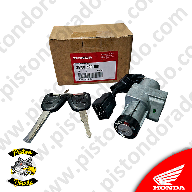 Chapa de encendido y bloqueo CB190R Honda Original 3
