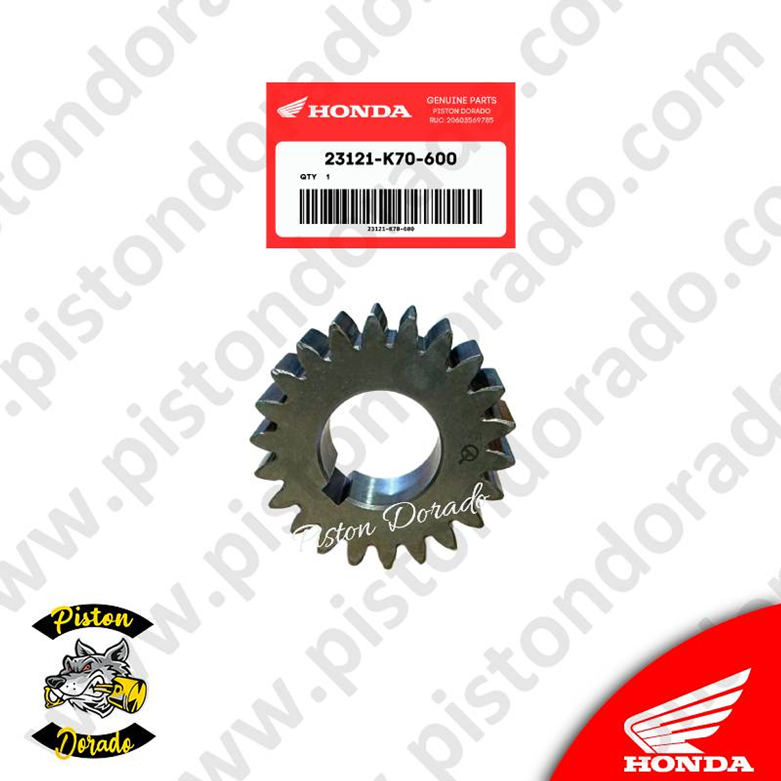 Engranaje primario 22D CB190R y XR190 Honda Original 2