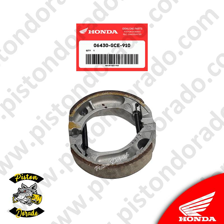 Zapata de freno posterior XR150L/XR125L/XR190/ELITE 125/WAVE100/WAVE110 Honda Original 1