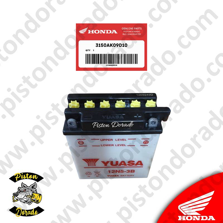 Bateria YUASA (12N5-3B) Honda Original 2