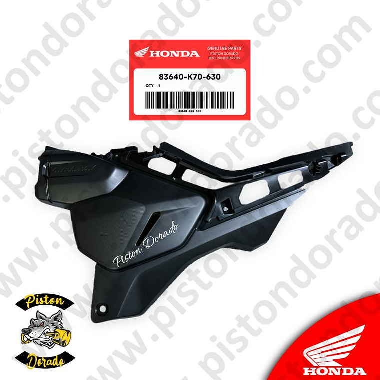 Cubierta lateral izquierdo B CB190R V2 Honda Original 1