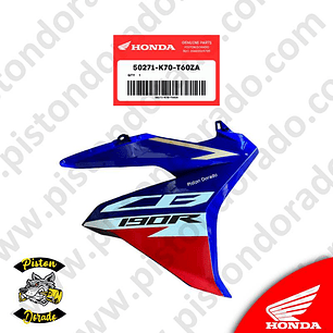 Cubierta de Tanque inferior derecho tricolor CB190R V2 Honda Original