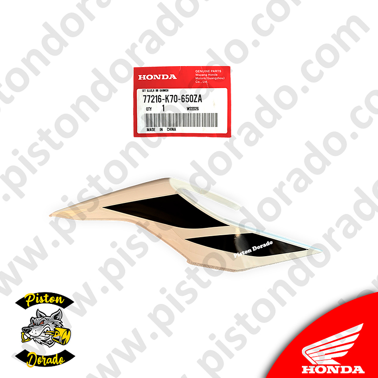 Cubierta posterior derecho Repsol CB190R V2 Honda Original 2