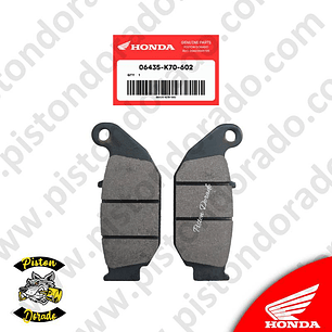 Juego de pastillas de freno posterior CB190R Honda Original