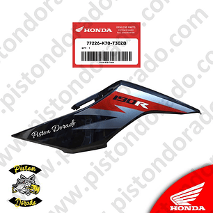 Cubierta posterior izquierdo azul CB190R V2 Honda Original