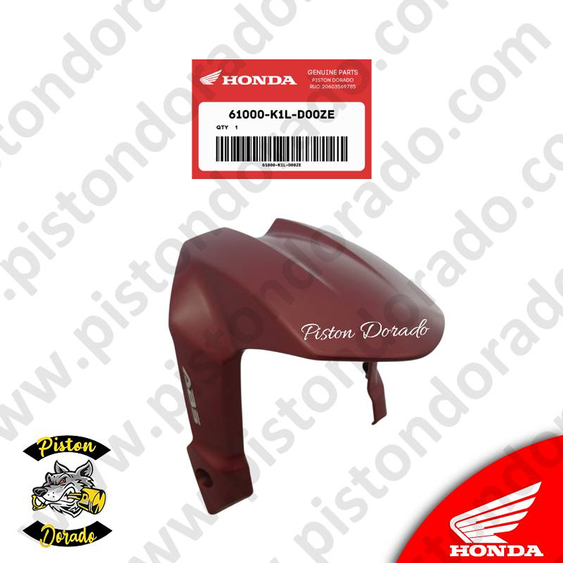 Tapabarro delantero rojo CB190R 2.0 Honda Original 2