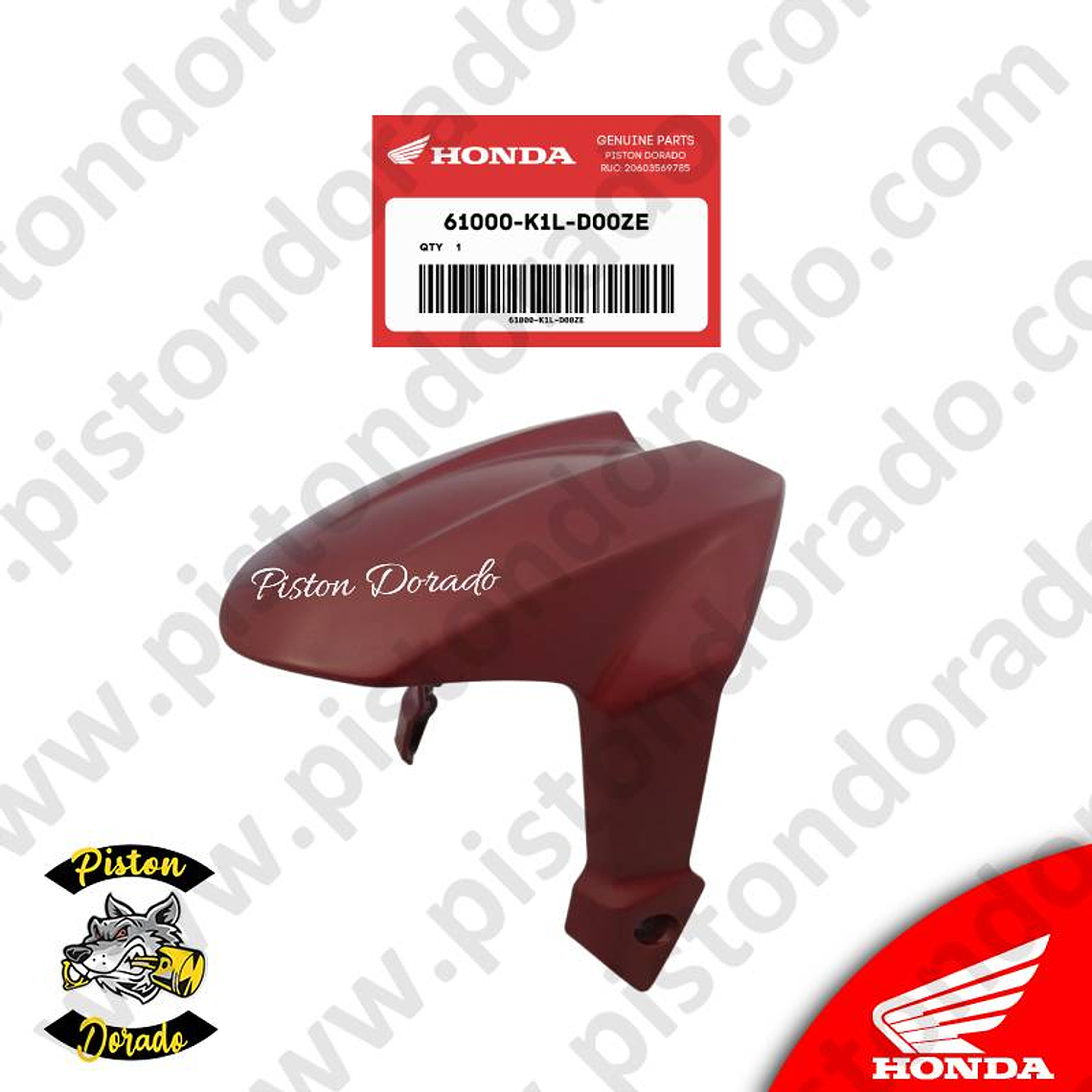 Tapabarro delantero rojo CB190R 2.0 Honda Original 1