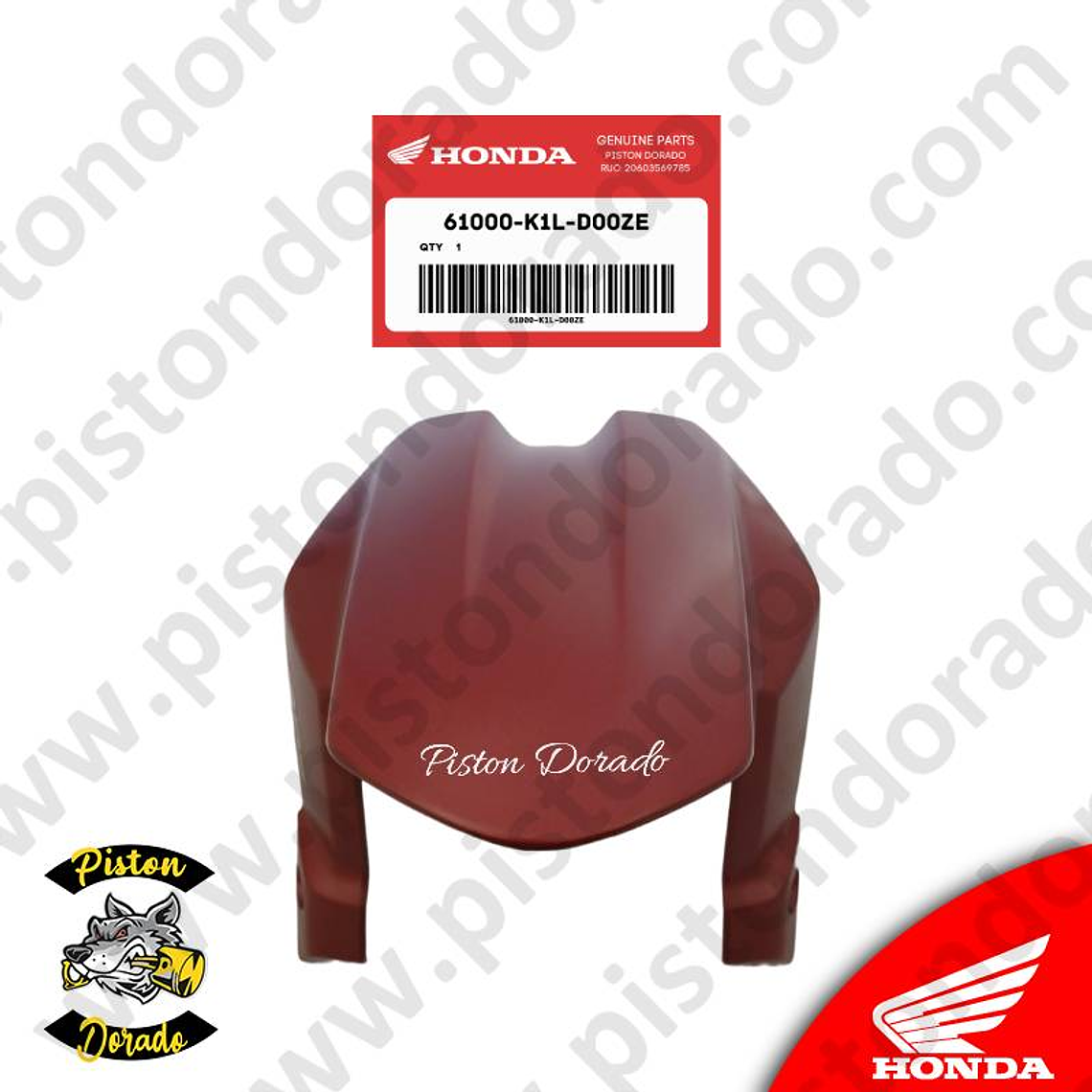 Tapabarro delantero rojo CB190R 2.0 Honda Original 3