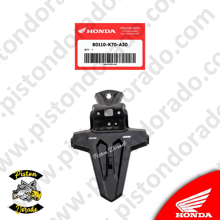 Tapabarro posterior tipo A CB190R V2 Honda Original 2