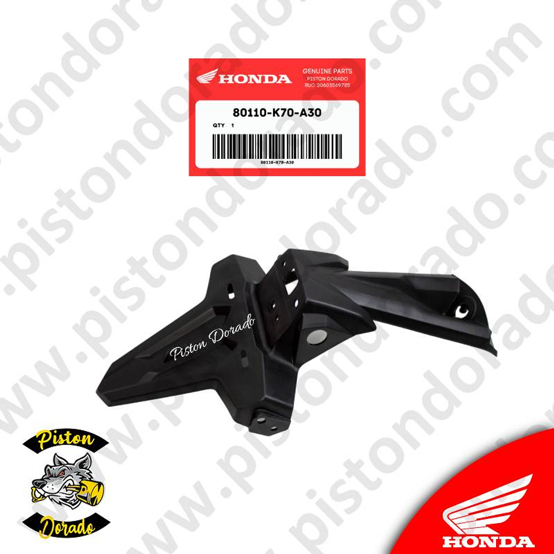 Tapabarro posterior tipo A CB190R V2 Honda Original 1