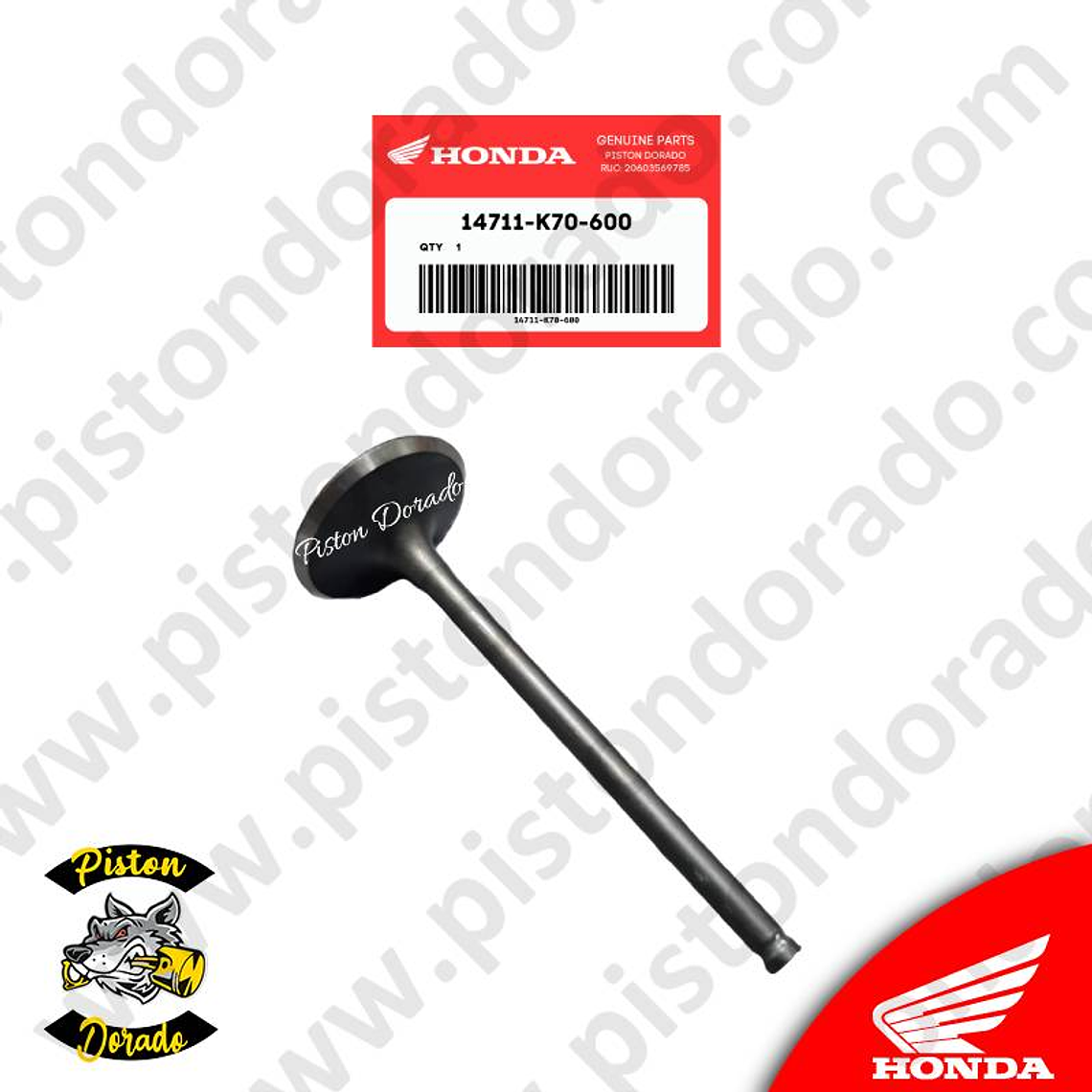 Válvula de admisión XR190 – CB190R Honda Original 2