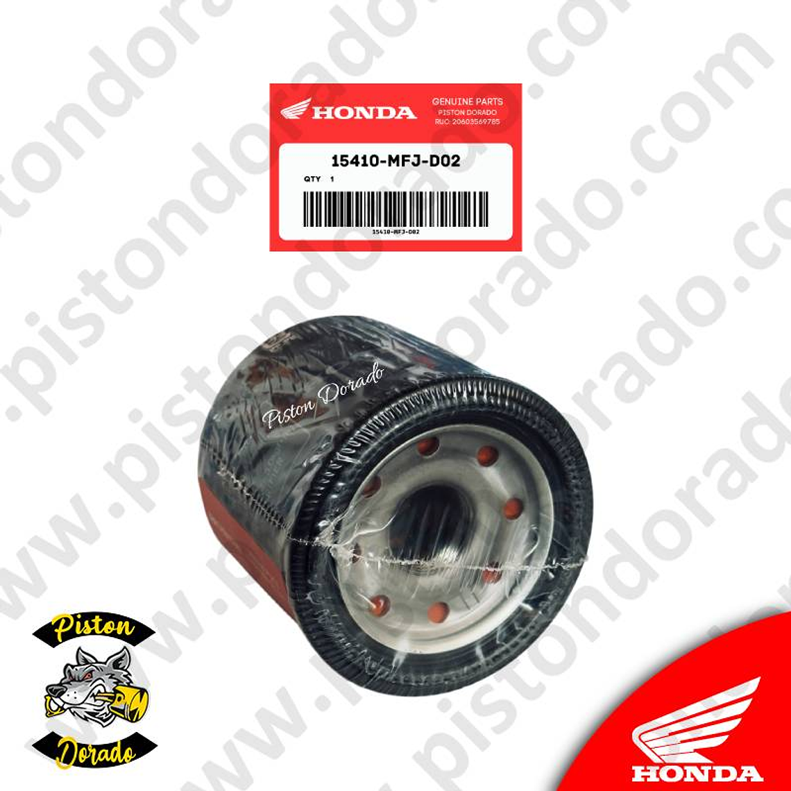 Filtro de aceite CBR500R/CB500X/NC750X/NX500 Honda Original 2