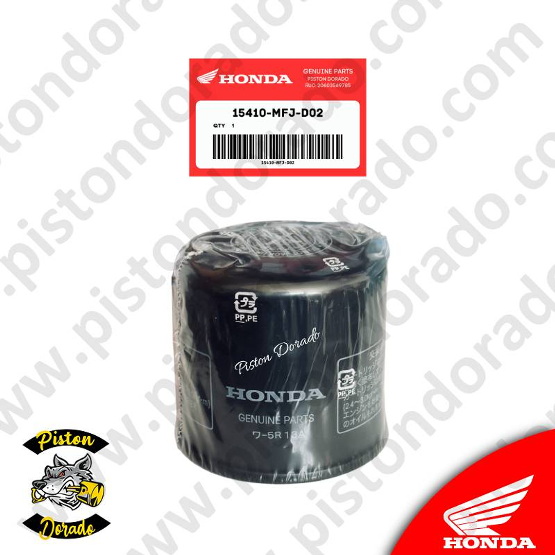 Filtro de aceite CBR500R/CB500X/NC750X/NX500 Honda Original 1