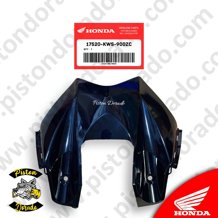 Cubierta de tanque negro CB110 Honda Original 1
