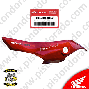 Cubierta posterior izquierdo rojo CB190R V1 Honda Original