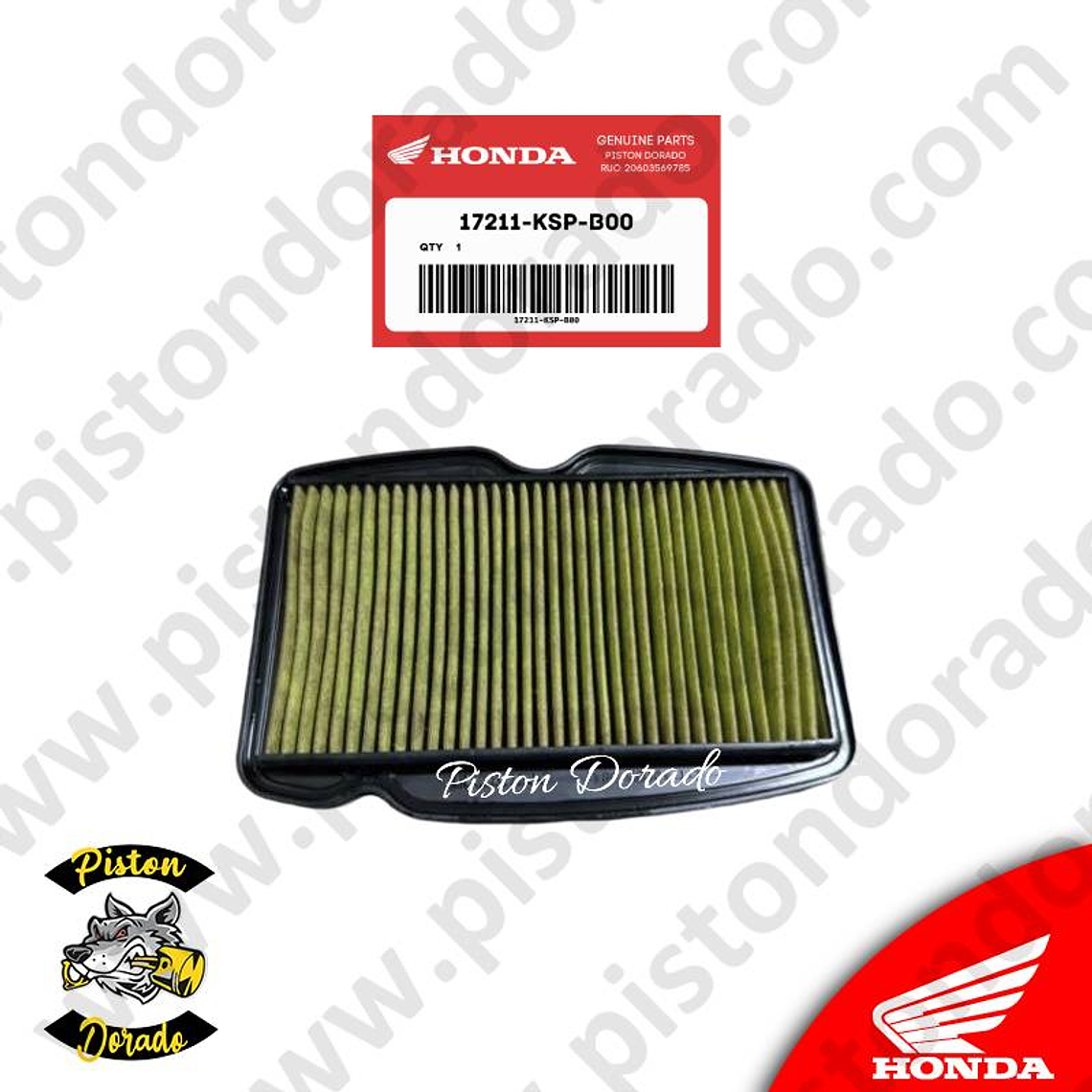 Filtro de aire CBF150 INVICTA Honda Original 1