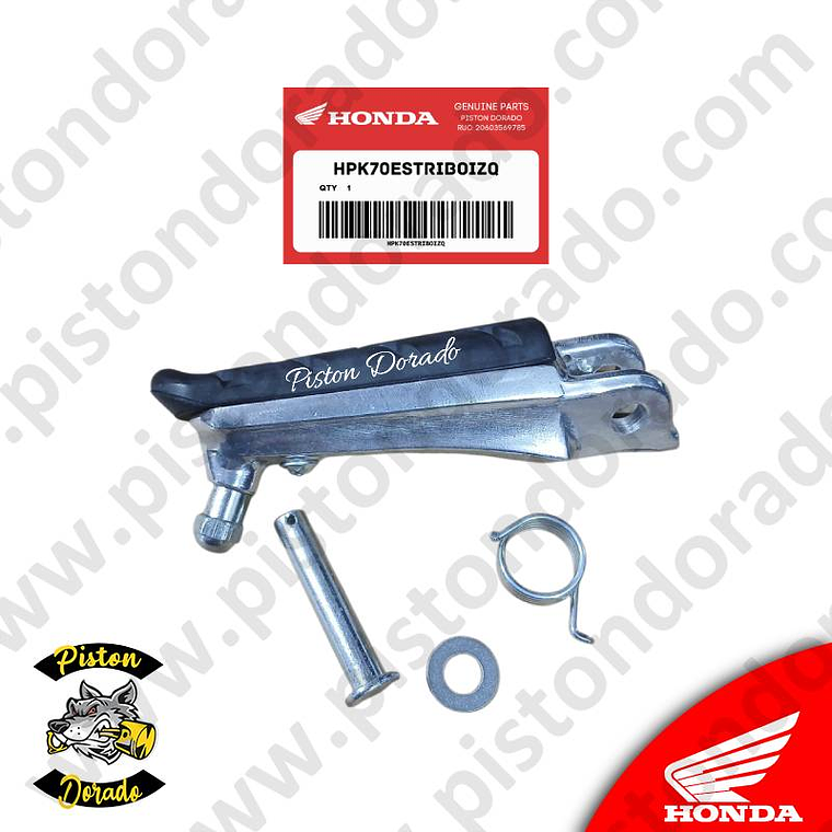 Kit de estribo izquierdo de conductor CB190R Honda Original 1