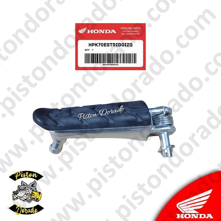 Kit de estribo izquierdo de conductor CB190R Honda Original 2