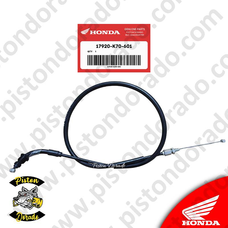 Cable y funda de acelerador tipo B CB190R Honda Original 1
