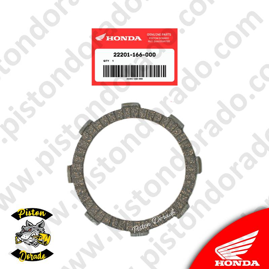 Disco de embrague Honda Original 1