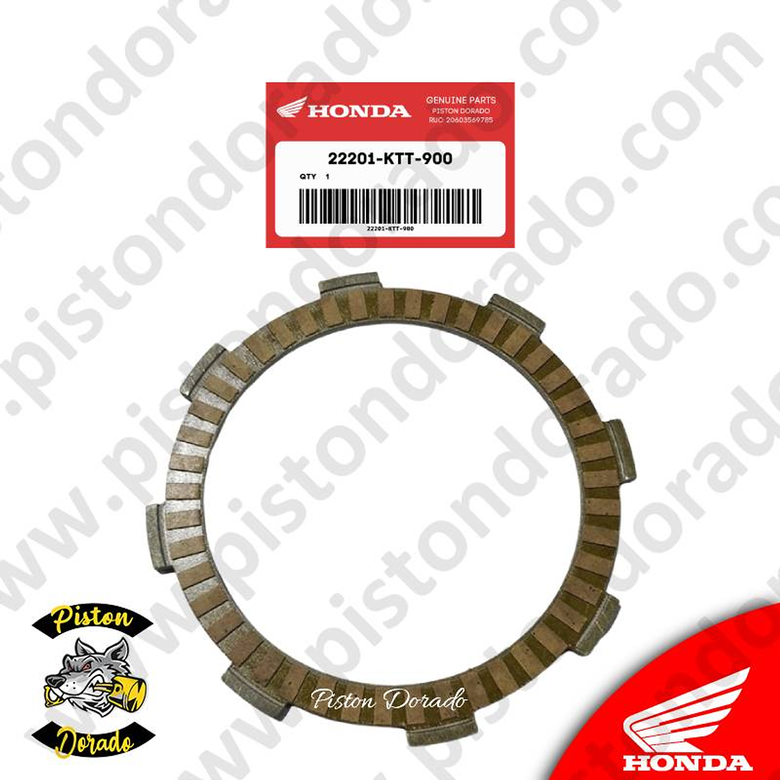 Disco de embrague A CB190R – XR190 Y OTROS Honda Original 1