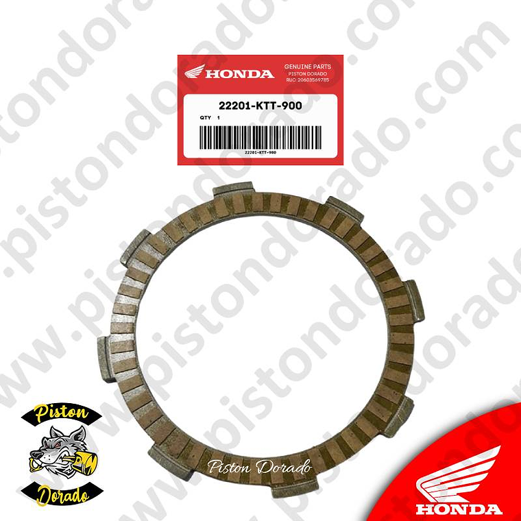 Disco de embrague A CB190R – XR190 Y OTROS Honda Original 1