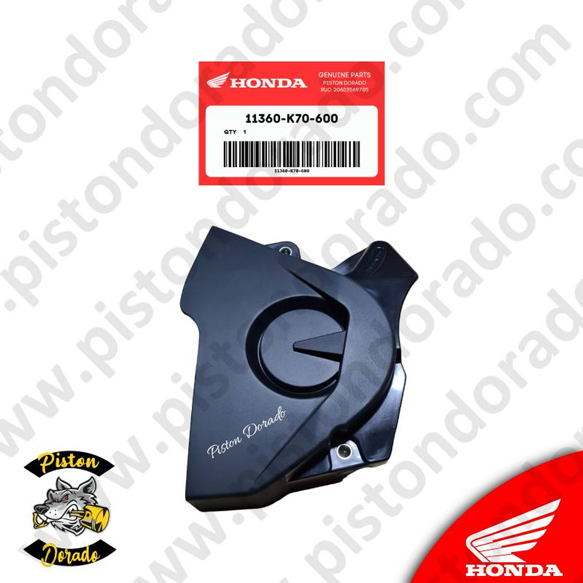 Cubierta izquierda de piñon de arrastre CB190R V1 Honda Original 1