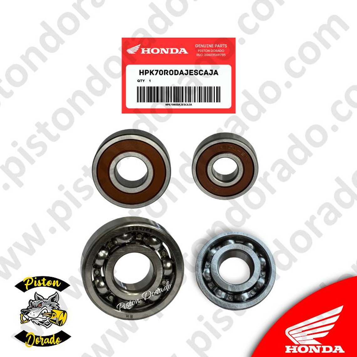 Kit de rodajes de caja CB190R/XR190L/XR190CT Honda Original 1