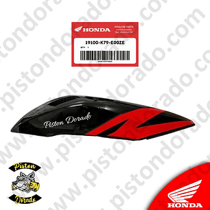 Cubierta superior derecho del tanque negro XR190L Honda Original