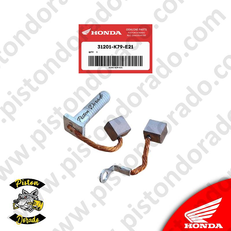 Juego de carbones XR190CT Honda Original 1