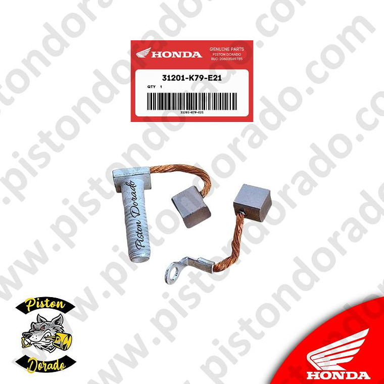 Juego de carbones XR190CT Honda Original 2