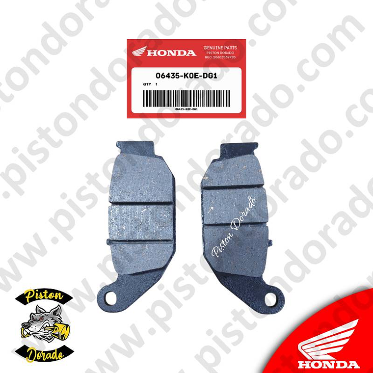 Juego de pastillas posterior CB190R 2.0 Honda Original 1