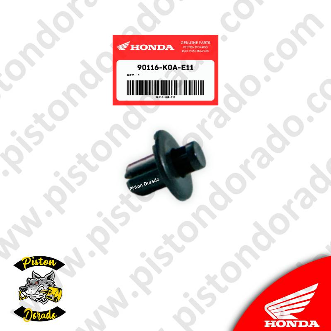 Remache de presion de tanque 6MM CB190R V2 Honda Original 1