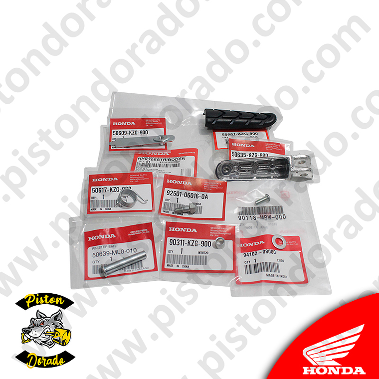 Kit de estribo derecho de conductor CB190R Honda Original 3