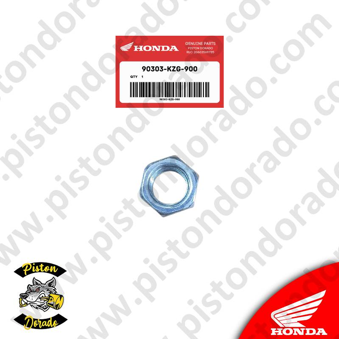Tuerca de espejo izquierdo CB190R y CBF125 TWISTER Honda Original 1