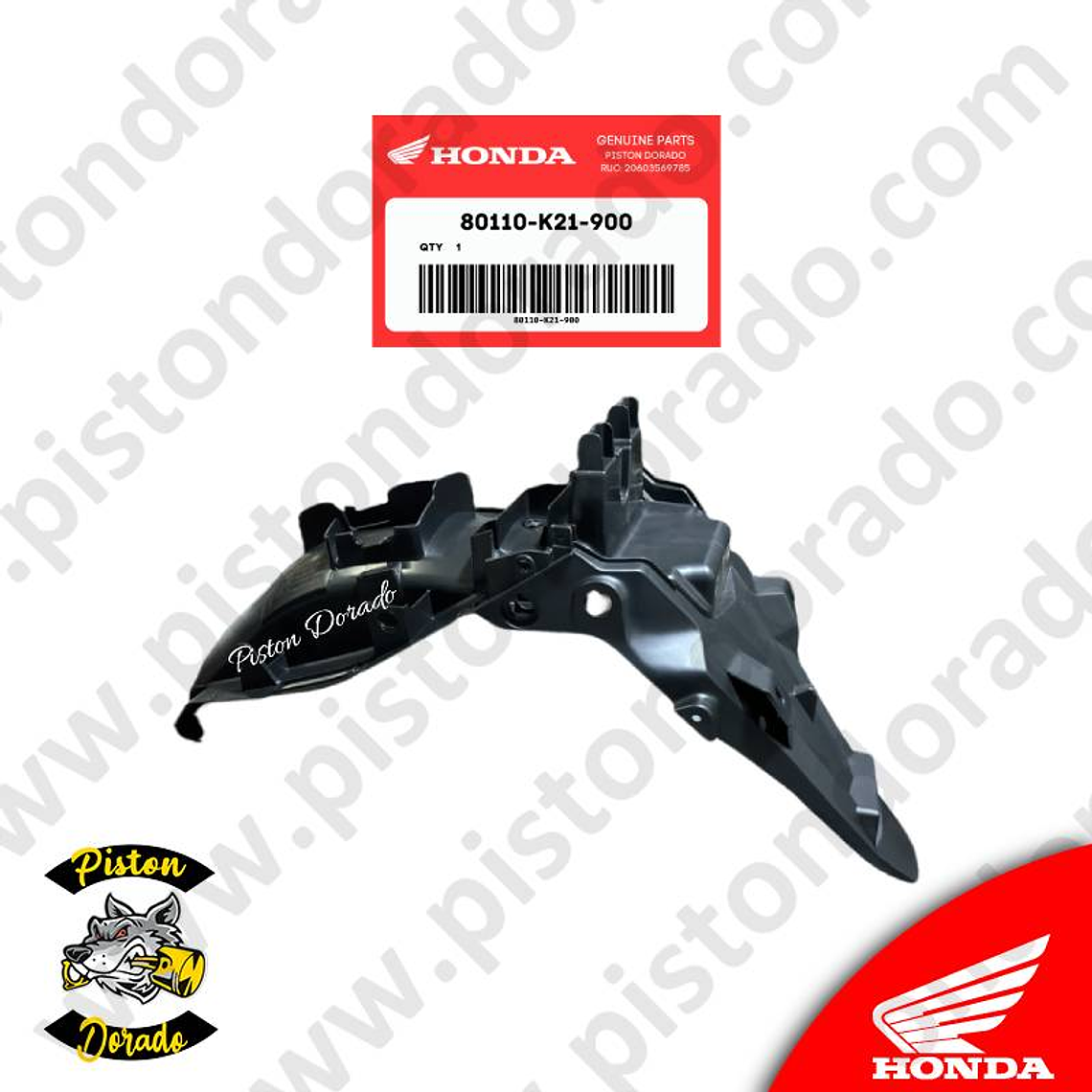 Tapabarro posterior CBF150 INVICTA V2 Honda Original 2