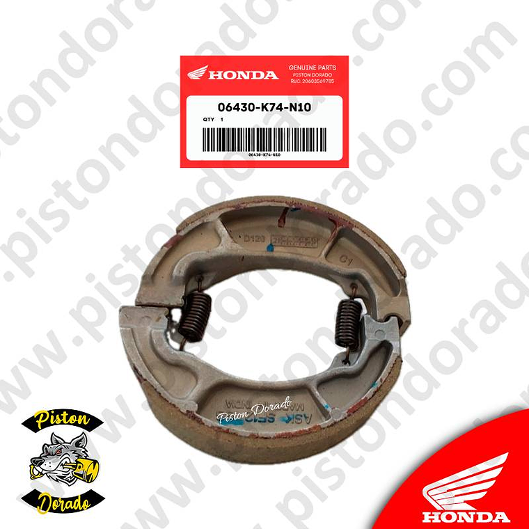Zapata de freno posterior varios Honda Original 1