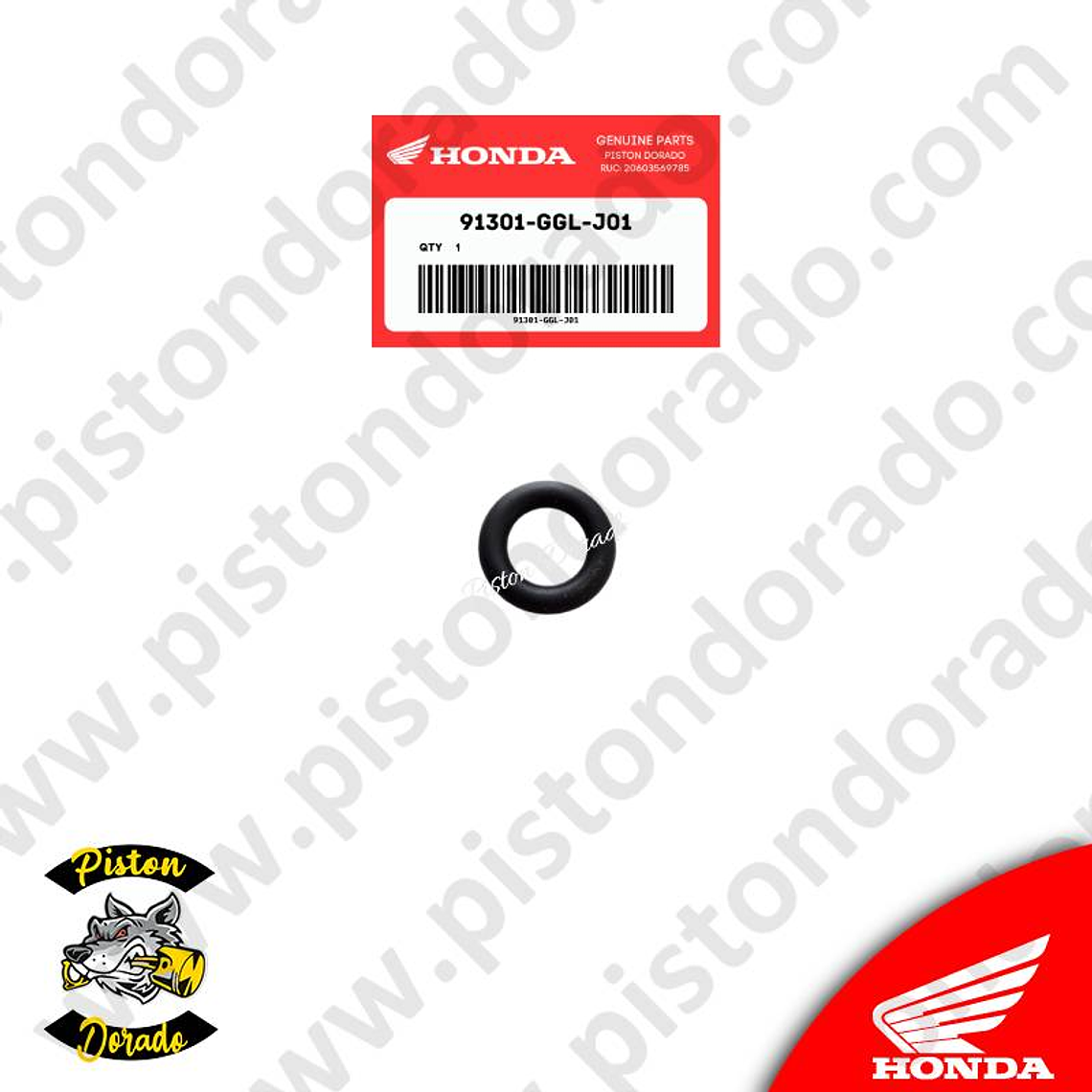 Reten 6.3×2.2 de inyector FI Honda Original 1