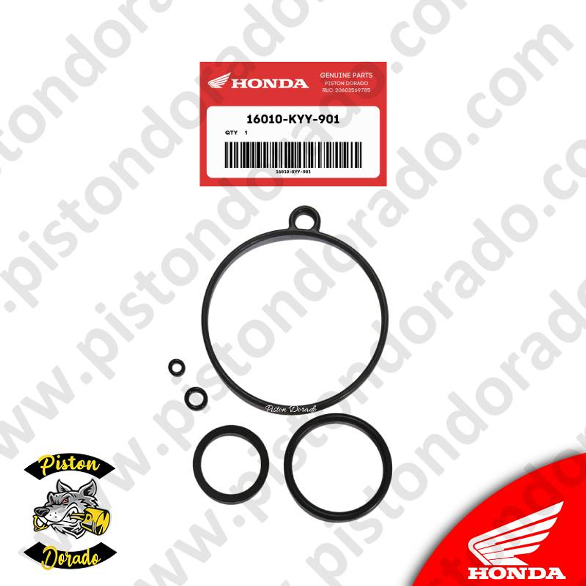 Juego de empaque de carburador CBF125 TWISTER y GL125 Honda Original 1