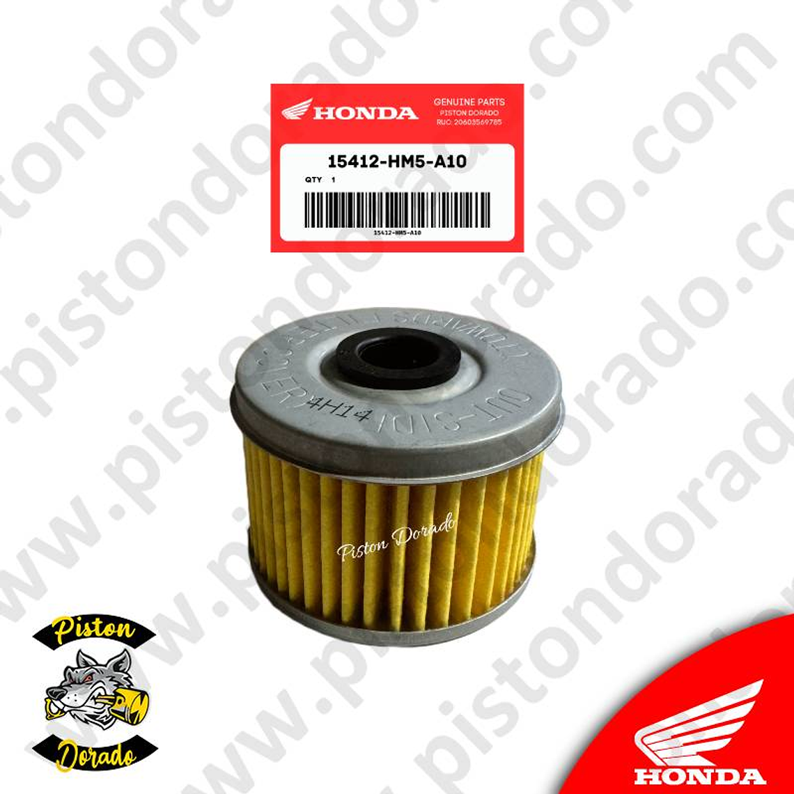 Filtro de aceite CB250 TWISTER – XRE300 – FALCON – CRF250F y CBX250 TWISTER Honda Original 2