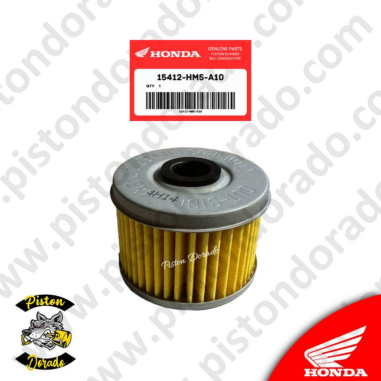 Filtro de aceite CB250 TWISTER – XRE300 – FALCON – CRF250F y CBX250 TWISTER Honda Original 2