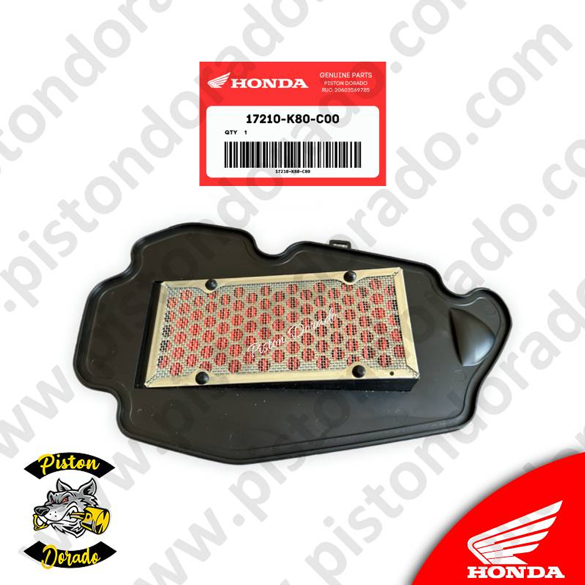 Filtro de aire ELITE 125 FI Honda Original 2
