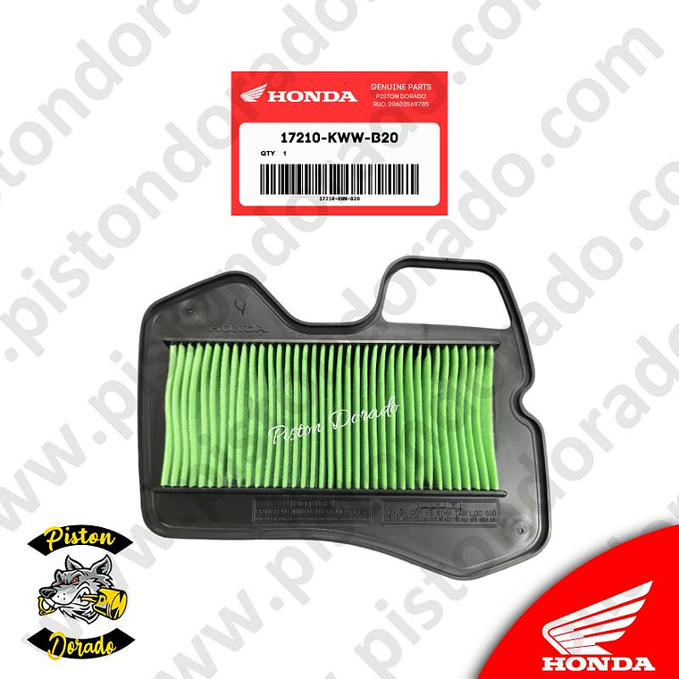 Filtro de aire WAVE110 y WAVE110S Honda Original 1