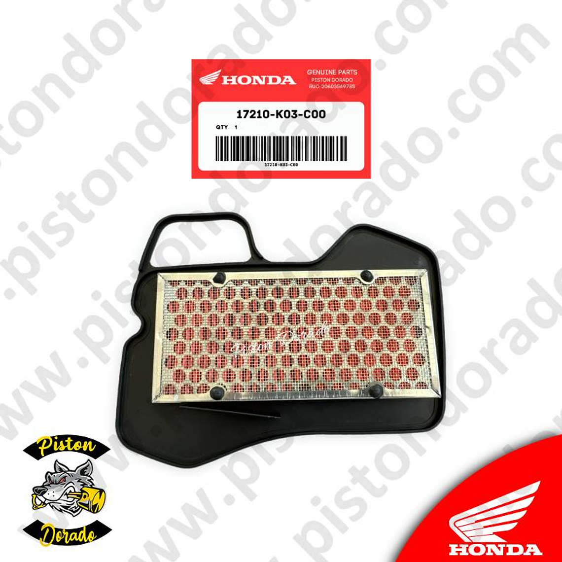 Filtro de aire WAVE110 y WAVE110S Honda Original 2